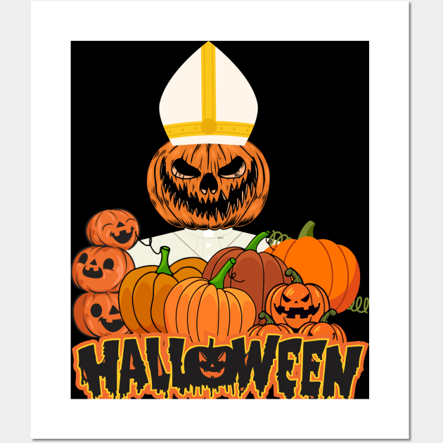 halloween priest Wall Art by sirazgar